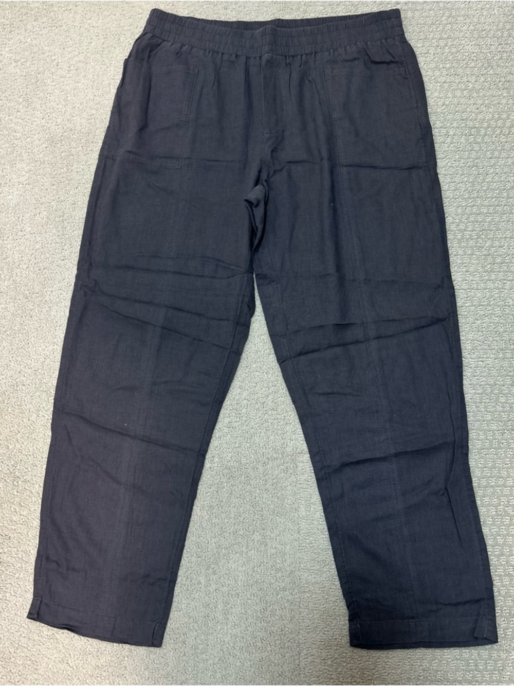 Black Lightweight Elastic Waist Pants